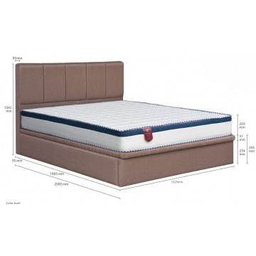 Faux Leather Storage Bed LB1156